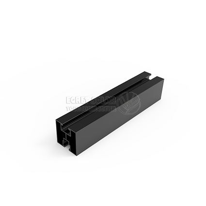 ອາລູມີນຽມ Profile Panel Mounting Solar Black Rail 40X40mm