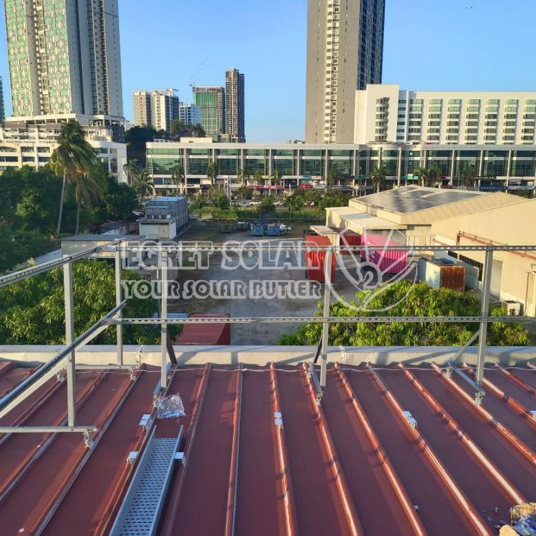 Rooftop Safety Solar Guardrail