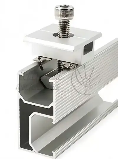 Solar Hollow Mid Clamp ສໍາລັບ PV Panel